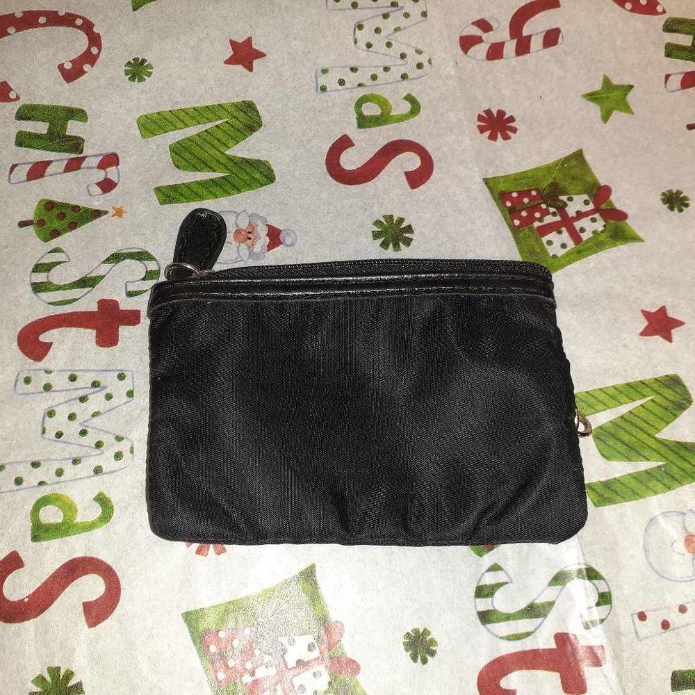 Tiny Coin Purse With ZIpper Black